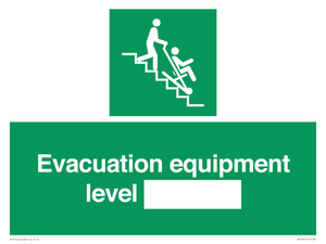 Evacuation equipment level